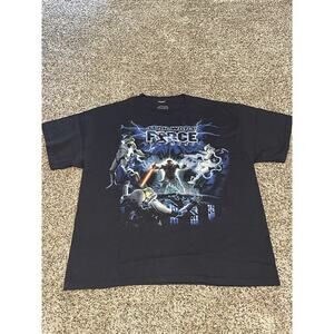 Vintage 2008 Star Wars Force Unleashed Game Promo T-Shirt PS3 Xbox Size L Y2K